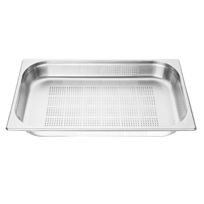 Vogue Stainless Steel Perforated 1-1 Gastronorm Pan 65mm