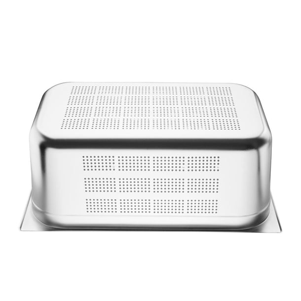 Vogue Stainless Steel Perforated 1-1 Gastronorm Pan 200mm