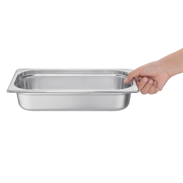 Vogue Stainless Steel 1-3 Gastronorm Pan 65mm