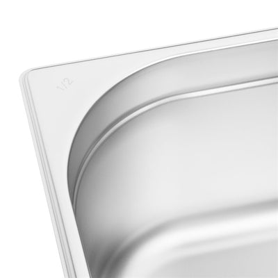 Vogue Stainless Steel 1-2 Gastronorm Pan 150mm