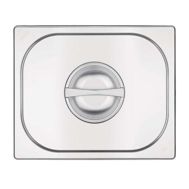 Vogue Stainless Steel 1-2 Gastronorm Lid