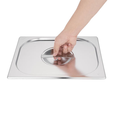 Vogue Stainless Steel 1-2 Gastronorm Lid