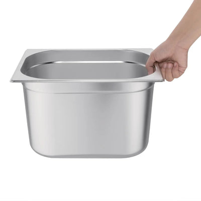 Vogue Stainless Steel 1-2 Gastronorm Pan 200mm