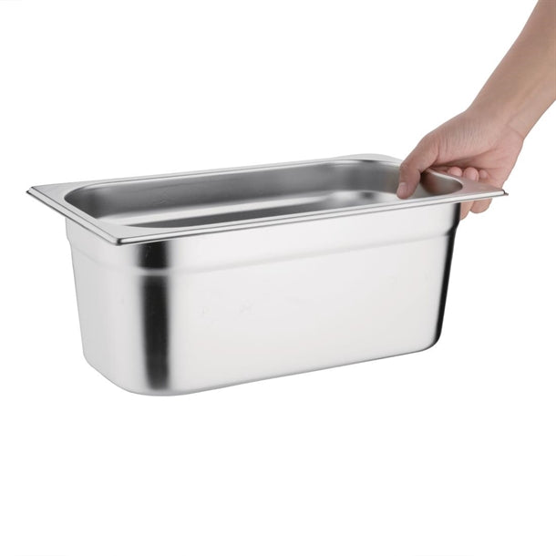 Vogue Stainless Steel 1-3 Gastronorm Pan 100mm