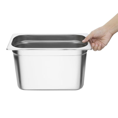 Vogue Stainless Steel 1-3 Gastronorm Pan 200mm