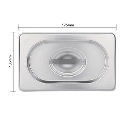Vogue Stainless Steel 1-4 Gastronorm Lid