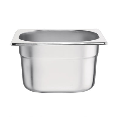 Vogue Stainless Steel 1-6 Gastronorm Pan 100mm