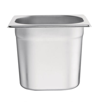 Vogue Stainless Steel 1-6 Gastronorm Pan 150mm