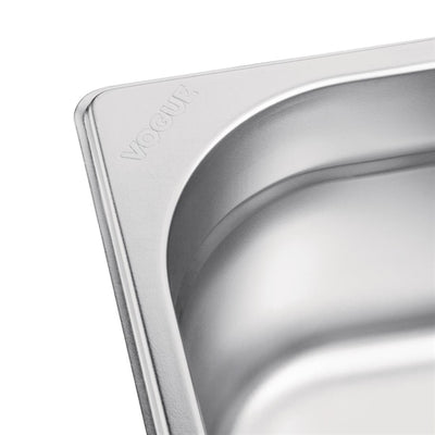 Vogue Stainless Steel 1-6 Gastronorm Pan 150mm