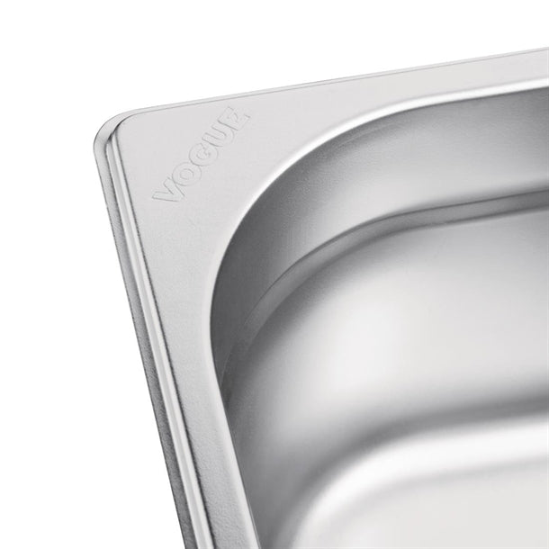 Vogue Stainless Steel 1-6 Gastronorm Pan 150mm