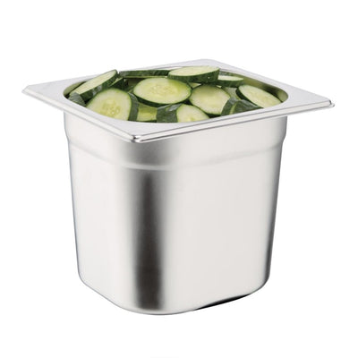 Vogue Stainless Steel 1-6 Gastronorm Pan 150mm