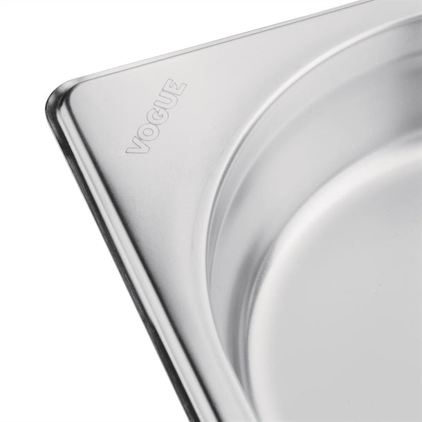 Vogue Stainless Steel 1-1 Gastronorm Pan 40mm