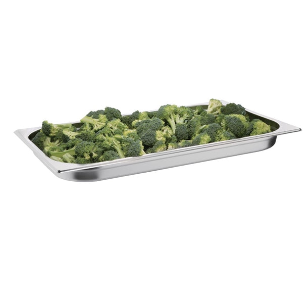 Vogue Stainless Steel 1-1 Gastronorm Pan 40mm