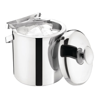 Ice Bucket with Lid and Tongs 1.23Ltr