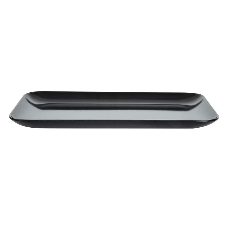Dalebrook Melamine Small Rectangular Platter Black 240mm