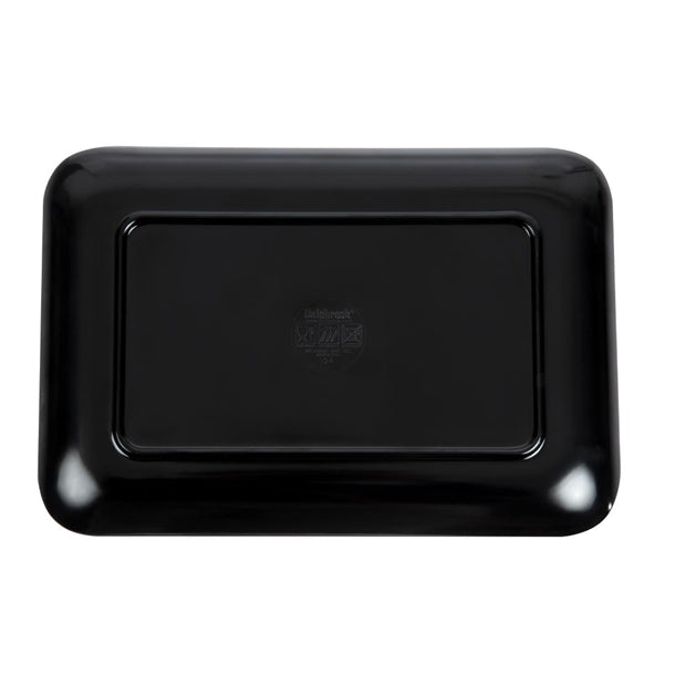 Dalebrook Melamine Small Rectangular Platter Black 240mm