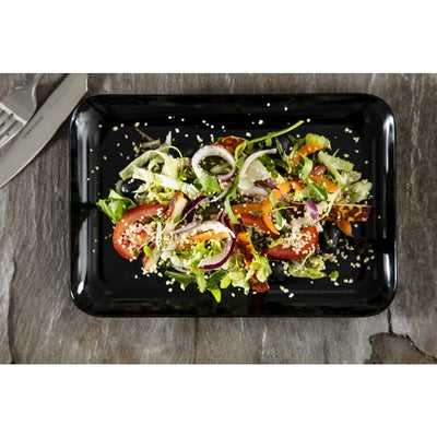 Dalebrook Melamine Small Rectangular Platter Black 240mm