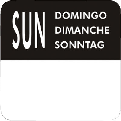 Vogue Removable Day of the Week Labels (Pack of 7000)