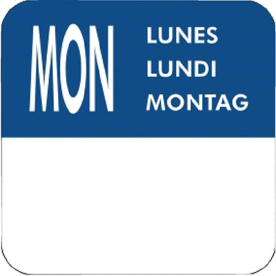 Vogue Removable Day of the Week Labels (Pack of 7000)