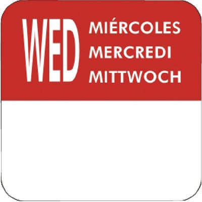 Vogue Removable Day of the Week Labels (Pack of 7000)