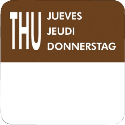 Vogue Removable Day of the Week Labels (Pack of 7000)