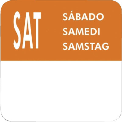 Vogue Removable Day of the Week Labels (Pack of 7000)