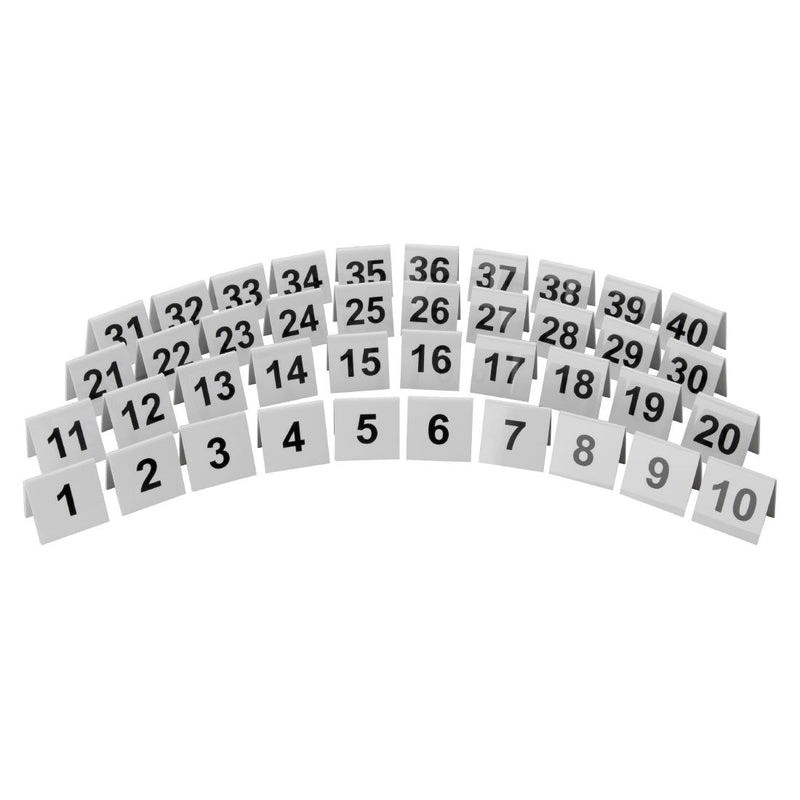Plastic Table Numbers 31-40