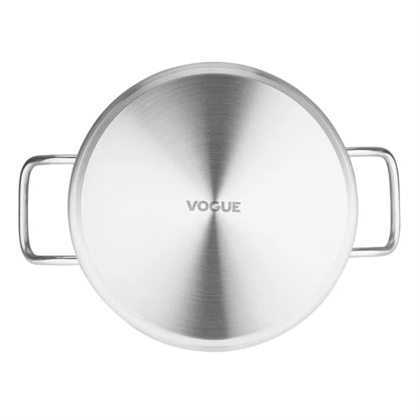 Vogue Stainless Steel Stew Pan 9.5Ltr