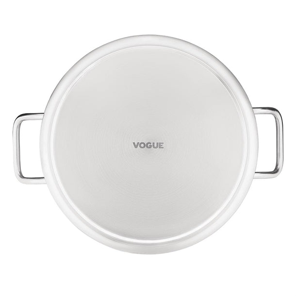 Vogue Stainless Steel Stew Pan 18.5Ltr