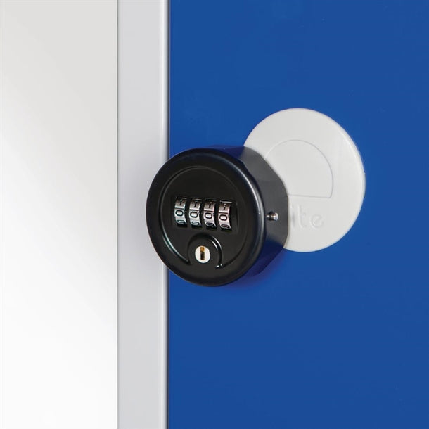 Elite Three Door Manual Combination Locker Locker Black