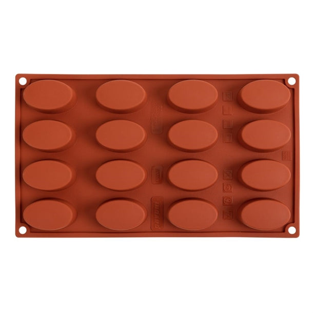 Pavoni Formaflex Silicone Oval Mould 16 Cup