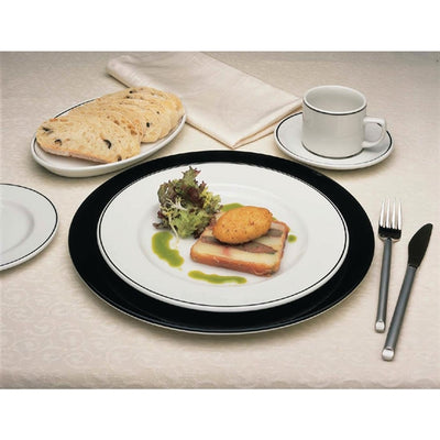 Churchill Black Line Oval Platters 202mm (Pack of 12)