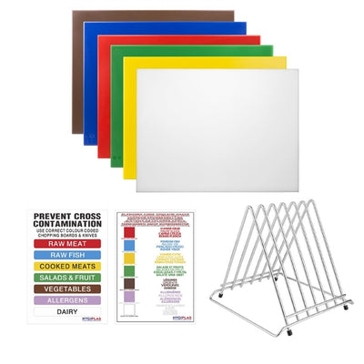 Hygiplas High Density Chopping Board Set Extra Large