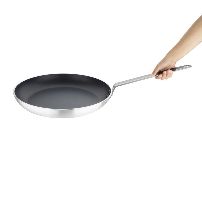 Vogue Non Stick Teflon Aluminium Oval Frying Pan 400mm