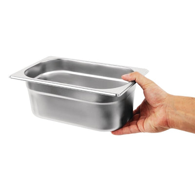Vogue Stainless Steel Gastronorm Container Kit 1-4 (Pack of 10)