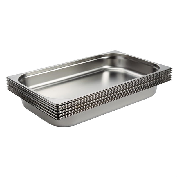 Vogue Stainless Steel 1-1 Gastronorm Pan 65mm