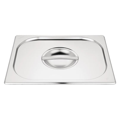 Vogue Stainless Steel Gastronorm Pan Set 4 1-4 with Lids