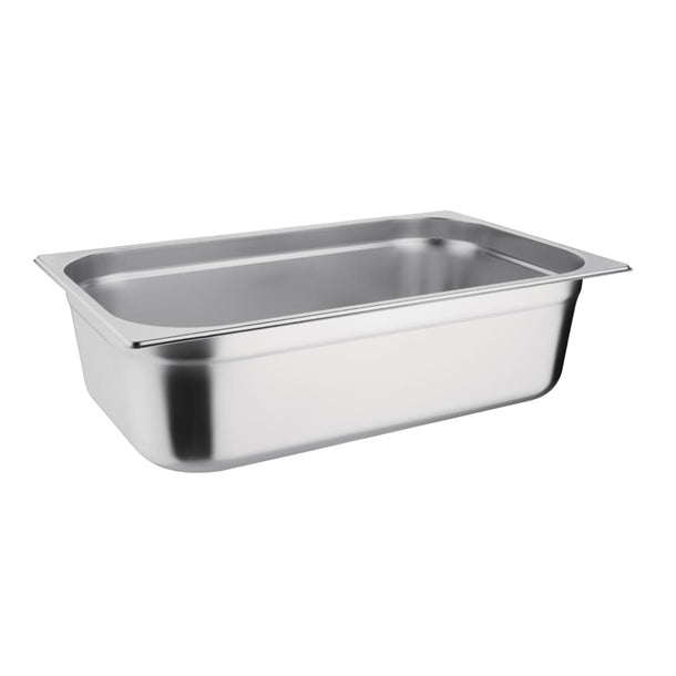 Vogue Stainless Steel 1-1 Gastronorm Pan with Lid