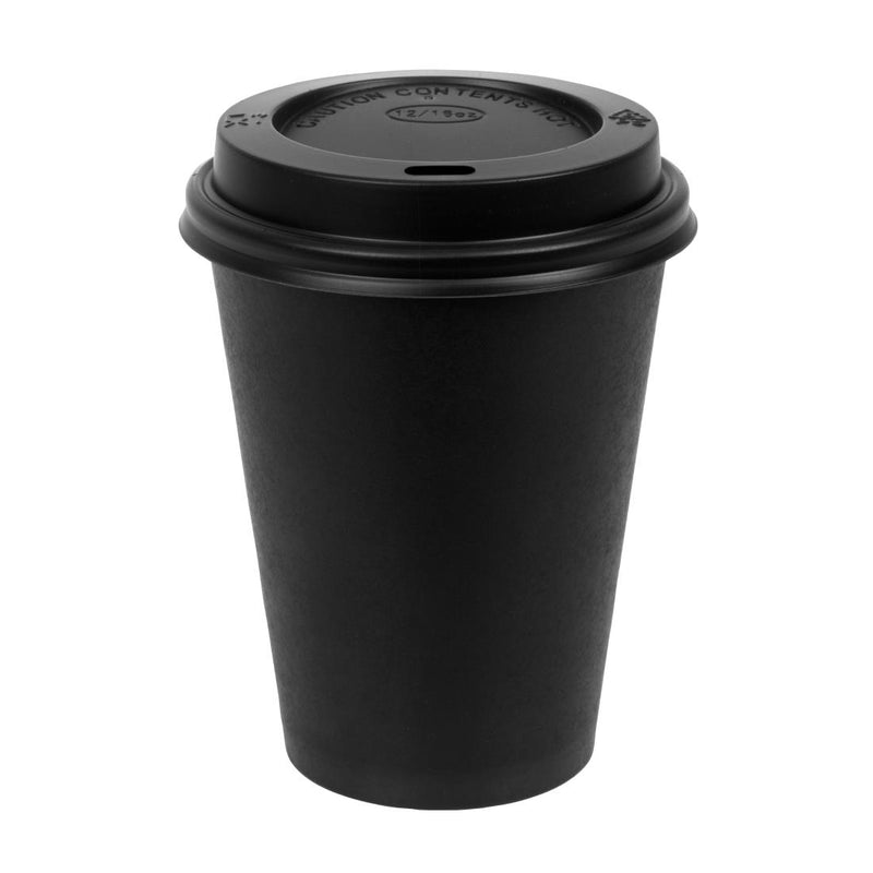 Special Offer  Fiesta Black 340ml Hot Cups and Black Lids (Pack of 1000)