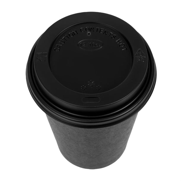 Special Offer  Fiesta Black 340ml Hot Cups and Black Lids (Pack of 1000)