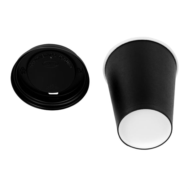 Special Offer  Fiesta Black 340ml Hot Cups and Black Lids (Pack of 1000)