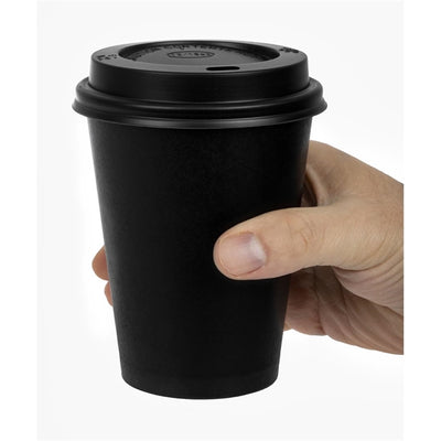 Special Offer  Fiesta Black 340ml Hot Cups and Black Lids (Pack of 1000)