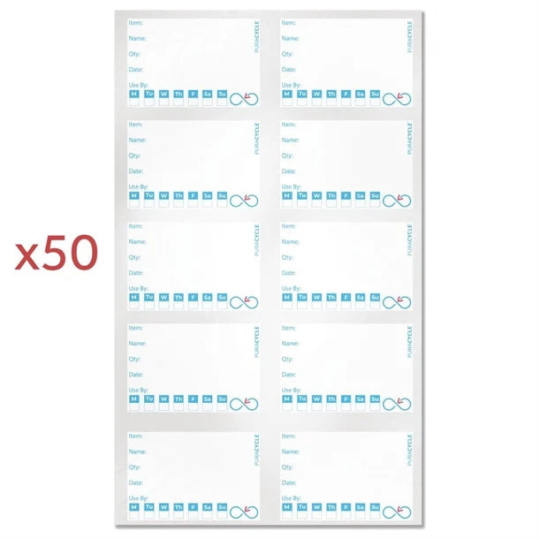 Puracycle Reusable Day Label Pack