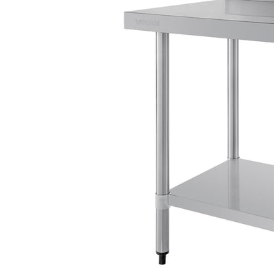 Vogue Stainless Steel Prep Table with Upstand 900mm