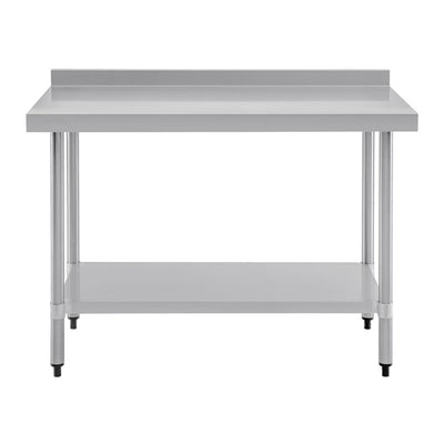 Vogue Stainless Steel Prep Table with Upstand 1200mm