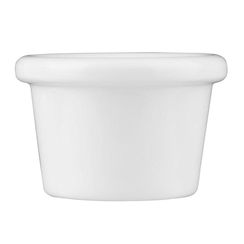 Kristallon Melamine Plain Ramekins White 63mm (Pack of 12)
