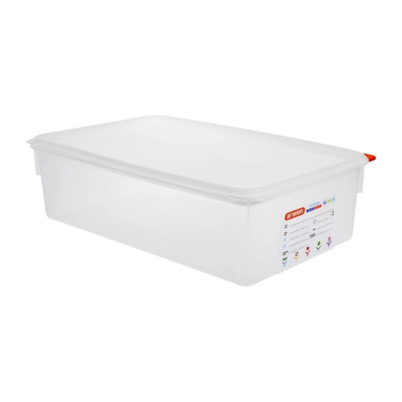 Araven Polypropylene 1-1 Gastronorm Food Storage Box 21Ltr (Pack of 4)