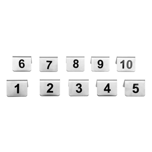 Stainless Steel Table Numbers 11-20 (Pack of 10)