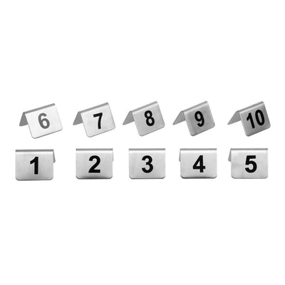 Stainless Steel Table Numbers 11-20 (Pack of 10)