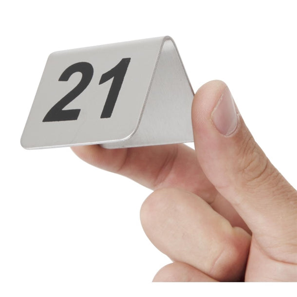 Stainless Steel Table Numbers 31-40 (Pack of 10)